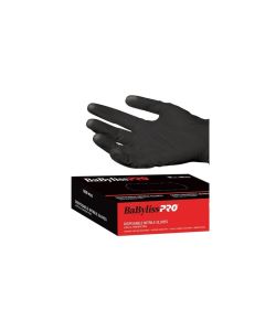 BABYLISSPRO GANTS NITRILE NOIR GRAND BTE100