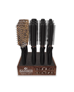 OLIVIA GARDEN BARBER ENSEMBLE DE 12 BROSSES