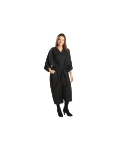 BABYLISSPRO KIMONO AVEC POCHE NYLON FROISSE NOIR