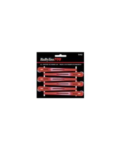 BABYLISSPRO PINCES A SECTIONNER ROUGE PQT DE 6