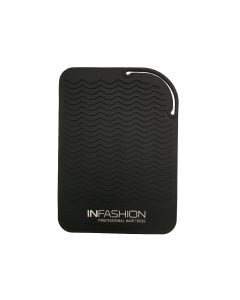 INFASHION TAPIS EN SILICONE DE VOYAGE NOIR 6.5 X 9