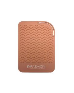 INFASHION TAPIS EN SILICONE DE VOYAGE ROSE OR 6.5 X9